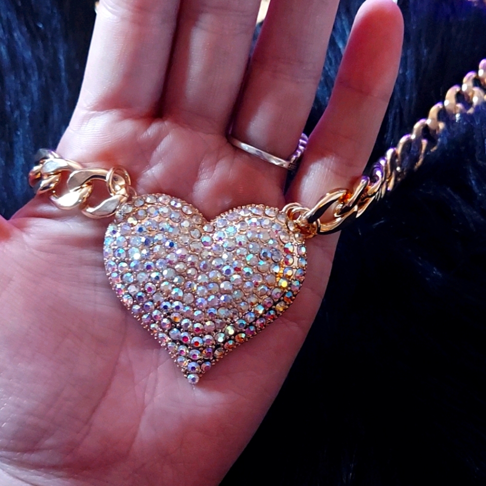 🔥Natasha Gold Heart Chain💛 - Picture 3 of 4
